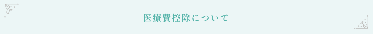 医療費控除について