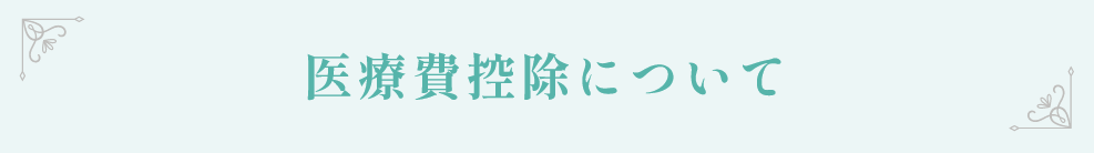 医療費控除について